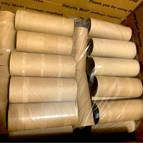 80 ct - Empty Toilet Paper Rolls Cardboard for Creating Crafts, Gardening - Picture 2 of 2